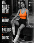 Neon Pop Body Suit- Orange
