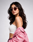 All Weather Bandeau Bra - White