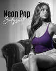 Neon Pop Body Suit- Purple