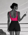 Neon Pop Body Suit- Hot Pink