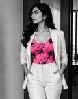 Neon Pop Body Suit - Tie & Dye (Pink&Black)