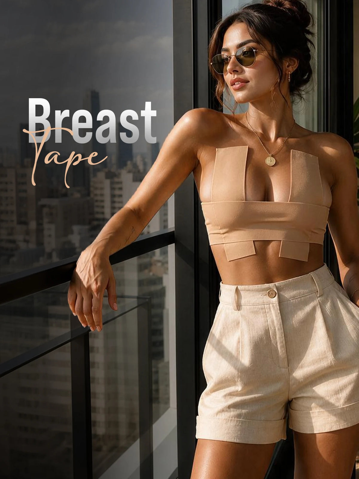 Breast Tape (Free Nipple Pasties) - Nude 7.5 cm