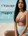 Cleavage Bra X Shaper Brief