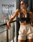 Breast Tape (Free Nipple Pasties) - Black 7.5 cm