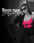 Neon Pop Body Suit - Tie & Dye (Pink&Black)