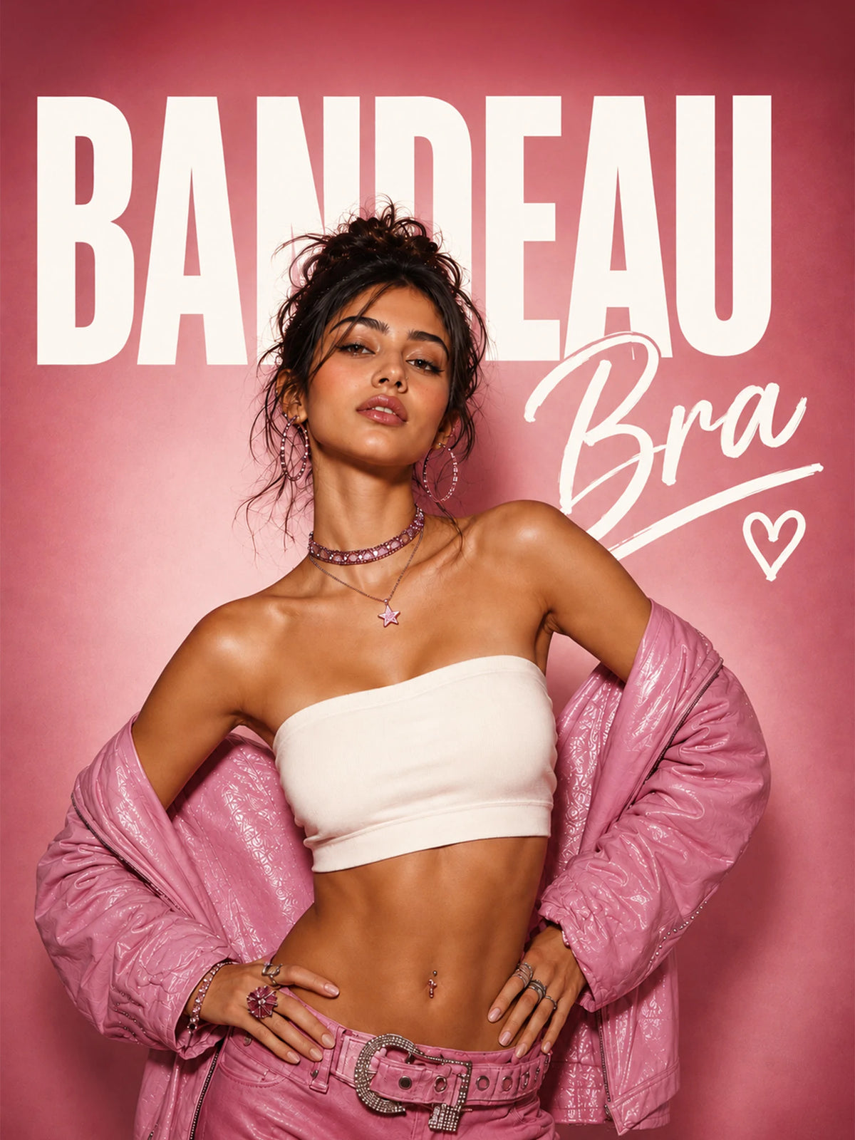 All Weather Bandeau Bra - White