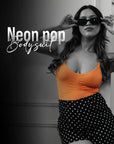 Neon Pop Body Suit- Orange