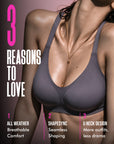 All weather Comfort T-Shirt Bra (U SHAPE) - Slate Grey