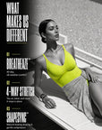 Neon Pop Body Suit- Lime