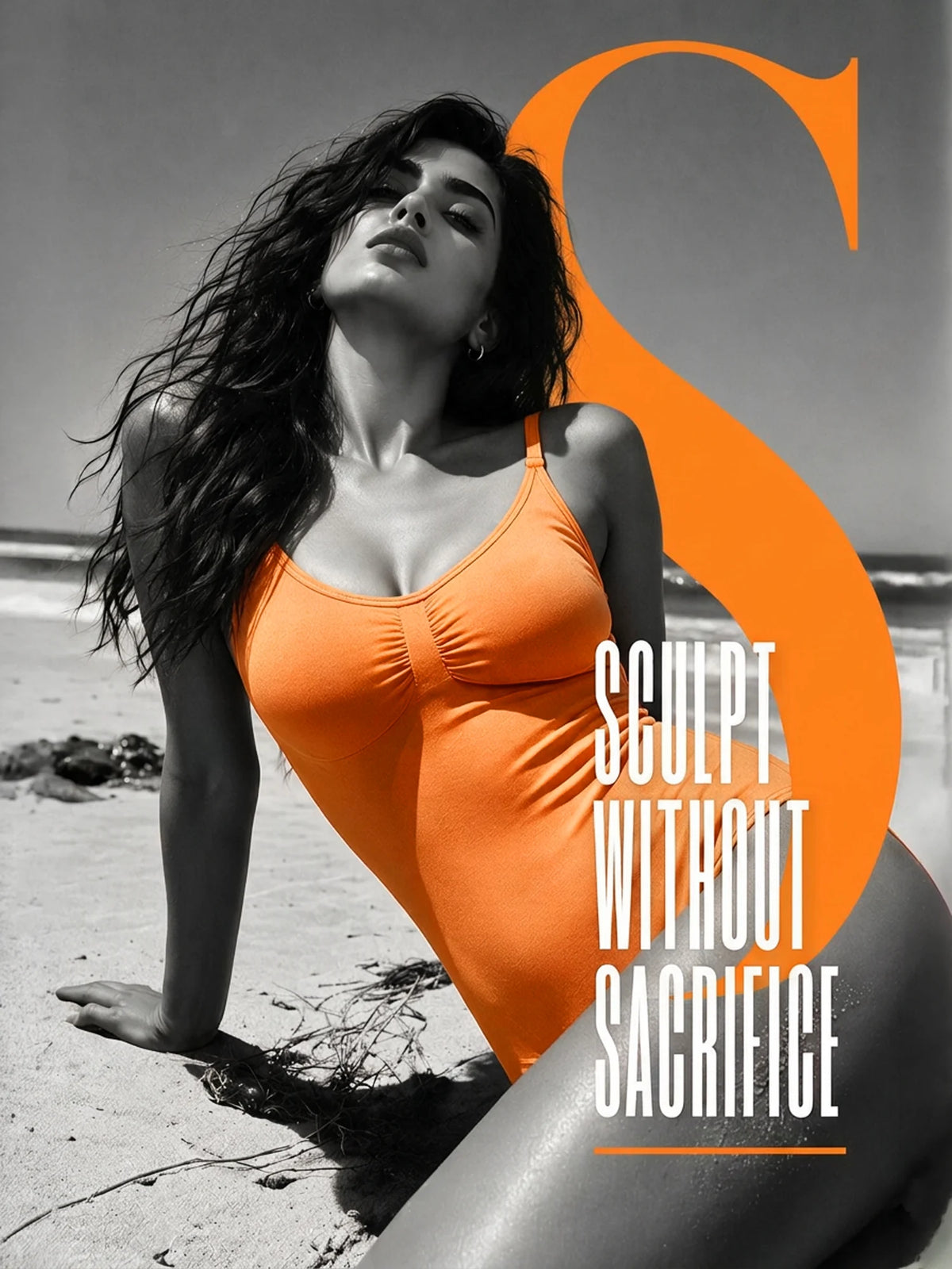 Neon Pop Body Suit- Orange