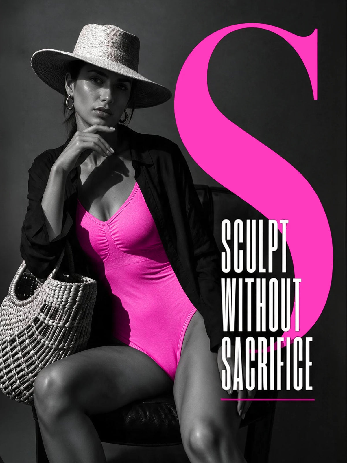 Neon Pop Body Suit- Hot Pink