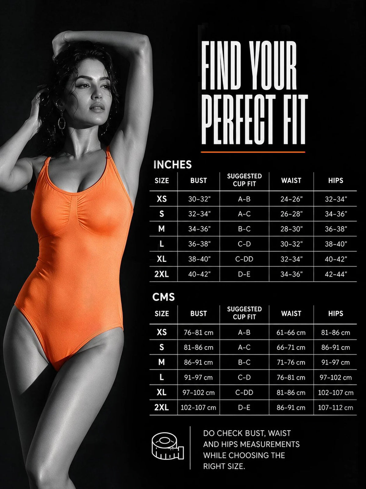 Neon Pop Body Suit- Orange