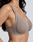 All weather Comfort T-Shirt Bra (V SHAPE) - Taupe
