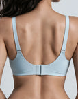 All weather Comfort T-Shirt Bra (V SHAPE) - Power Blue