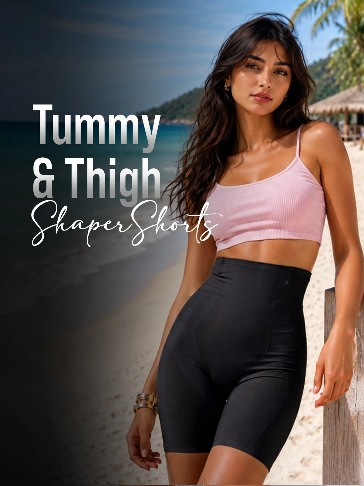 Tummy & Thigh Shaper Shorts (Everyday Wear) - Black