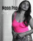 Neon Pop Body Suit- Hot Pink