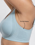 All weather Comfort T-Shirt Bra (V SHAPE) - Power Blue