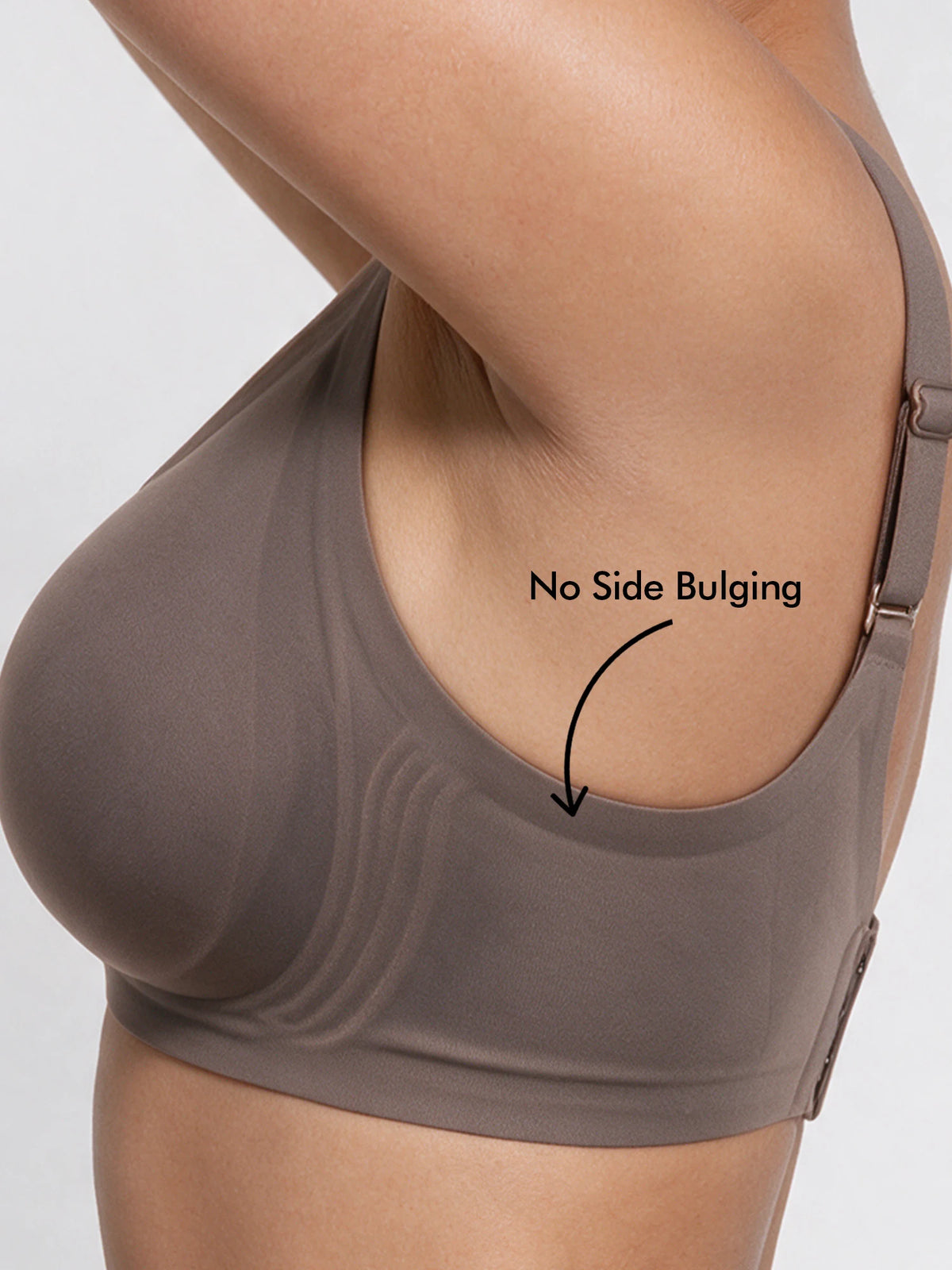 All weather Comfort T-Shirt Bra (V SHAPE) - Taupe