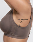 All weather Comfort T-Shirt Bra (V SHAPE) - Taupe