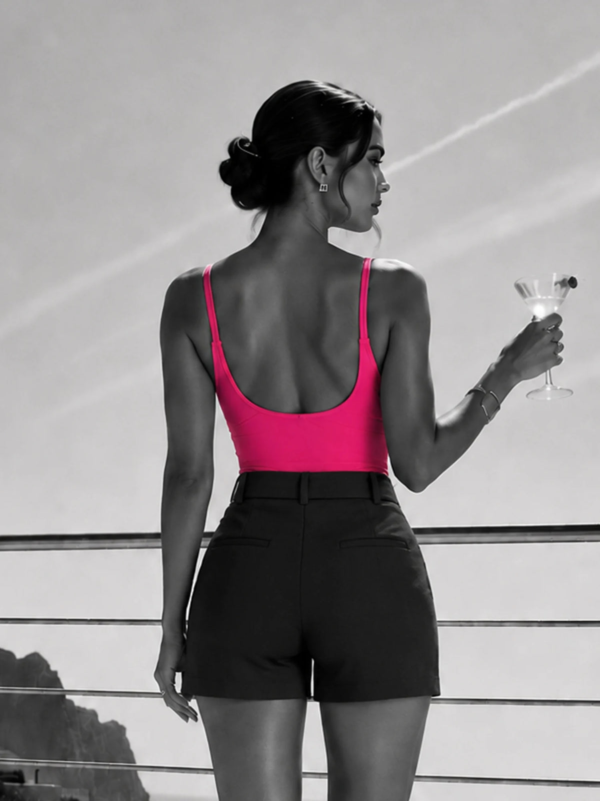Neon Pop Body Suit- Hot Pink