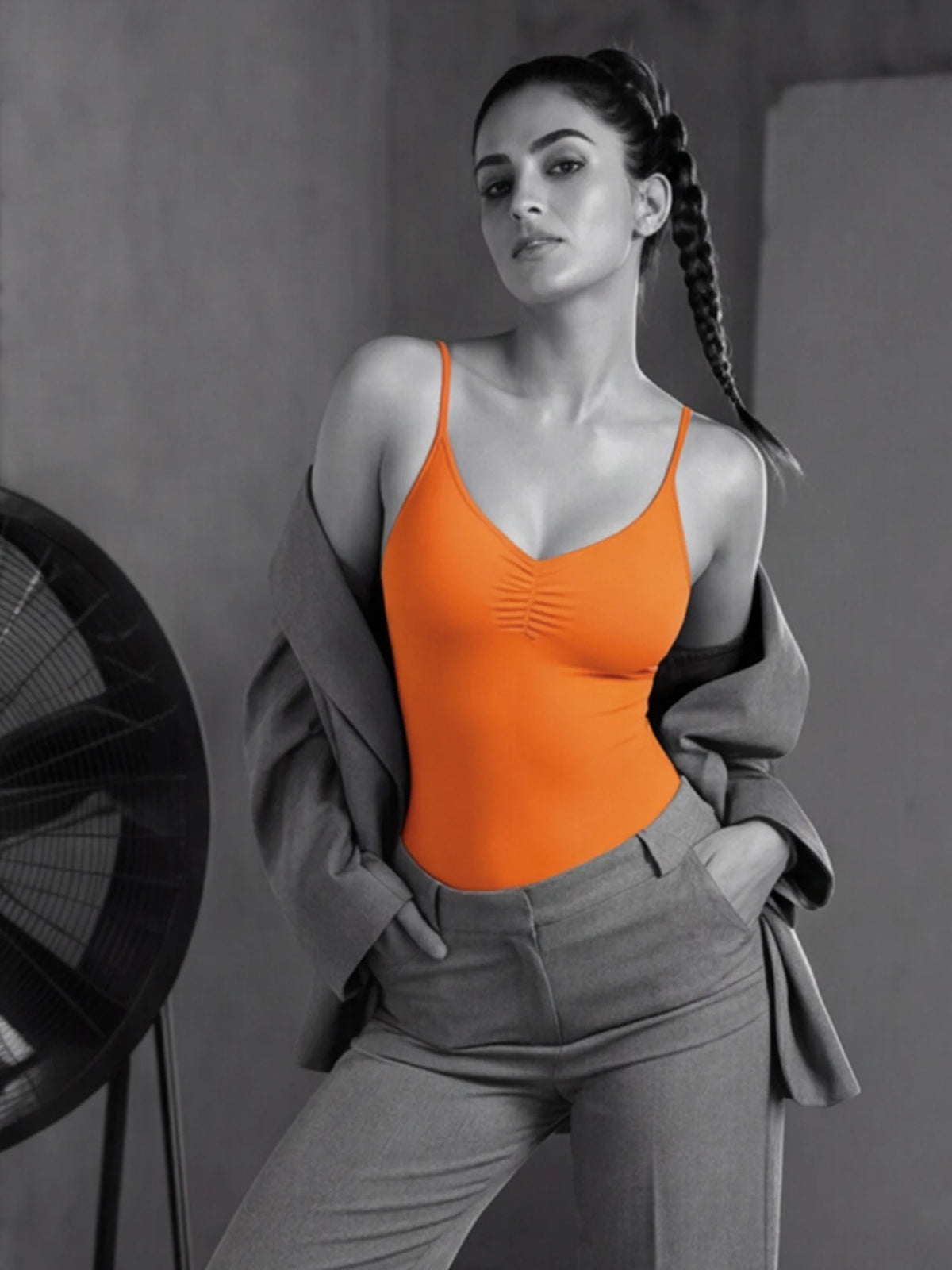 Neon Pop Body Suit- Orange