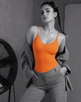 Neon Pop Body Suit- Orange