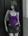 Neon Pop Body Suit- Purple