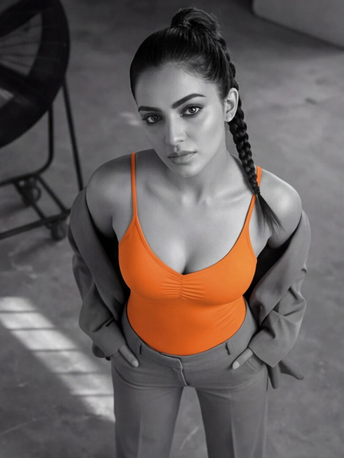 Neon Pop Body Suit- Orange
