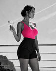 Neon Pop Body Suit- Hot Pink