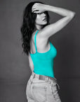 Neon Pop Body Suit- Teal