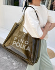PINQ Polka Tote Bag Offer - Black